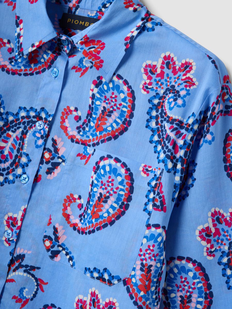 Pure cotton multicolour over-fit patterned shirt_1