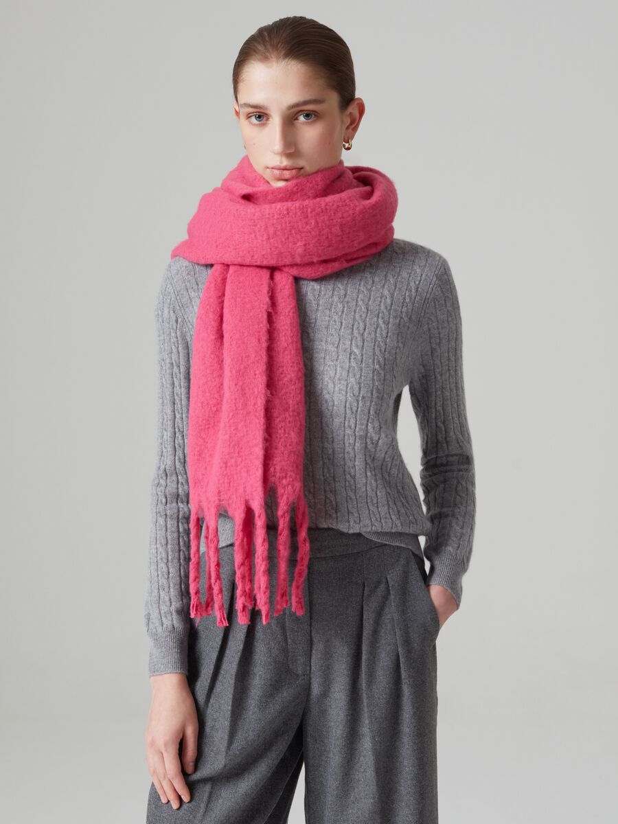 Pullover in cashmere con lavorazione a trecce_0