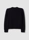 Navy pure cotton cardigan with buttons, regular fit_2