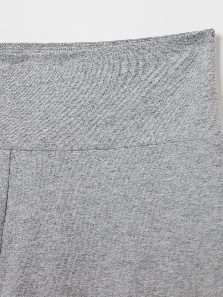 Flare-fit leggings in stretch cotton_5