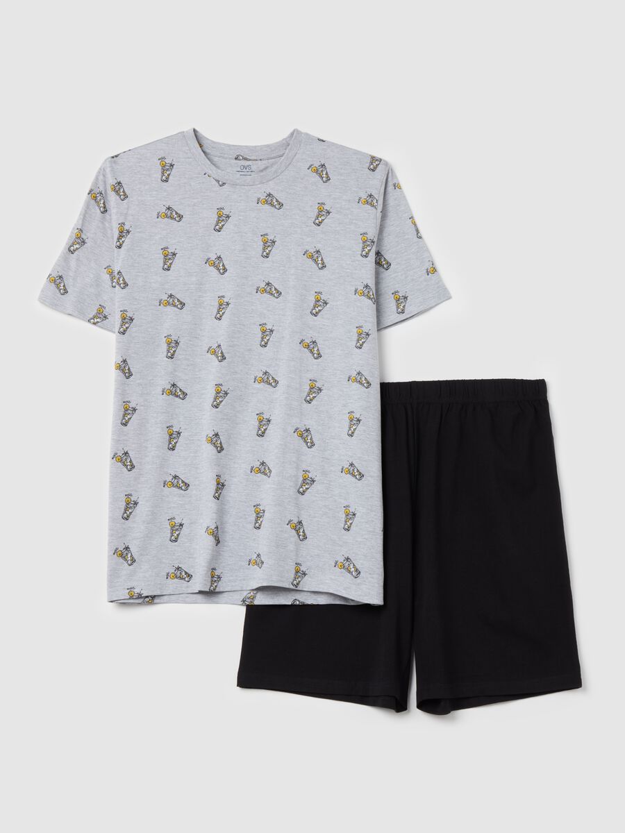 Short cotton pyjamas with print_4