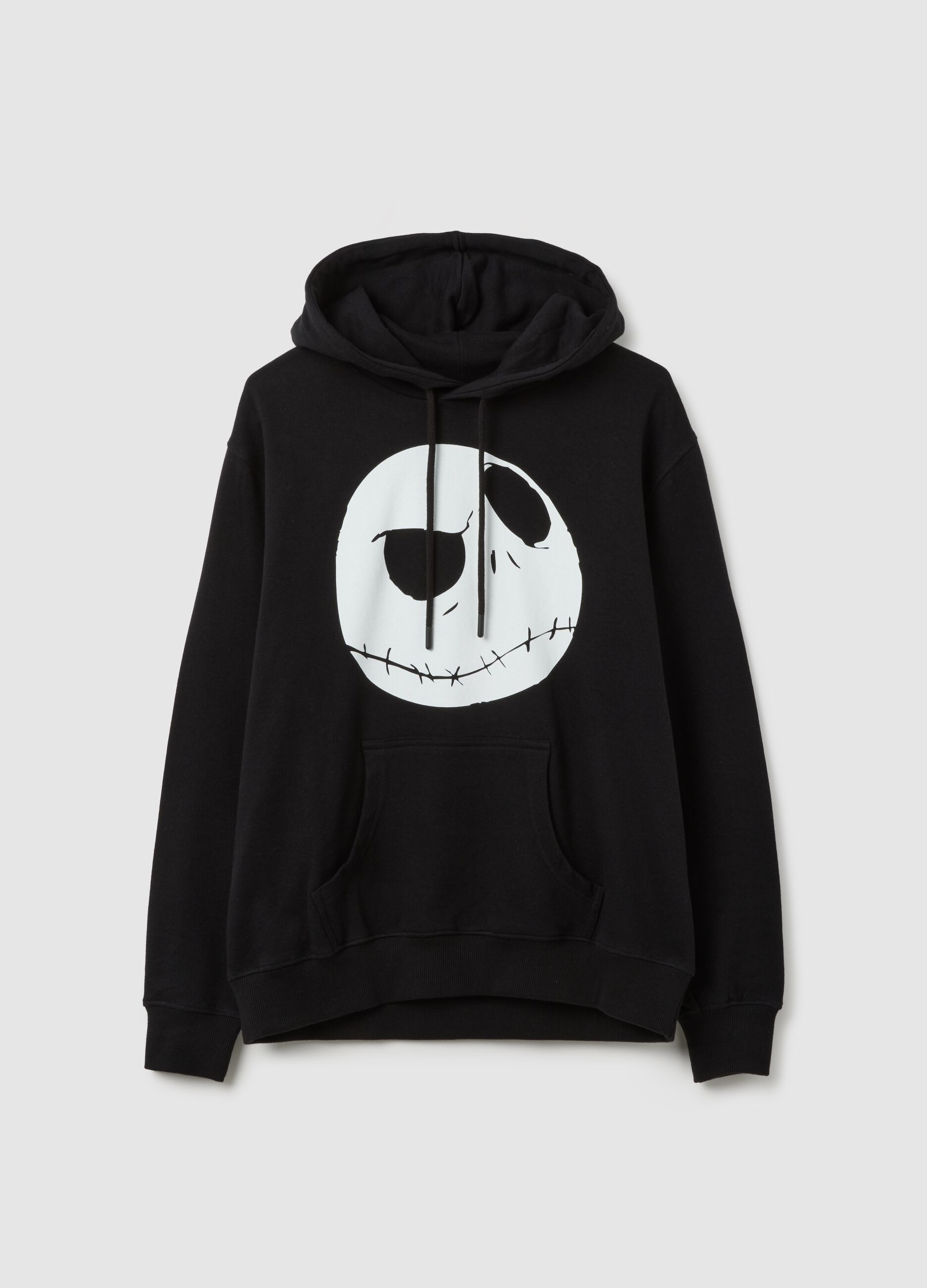 Black pure cotton sweatshirt with print