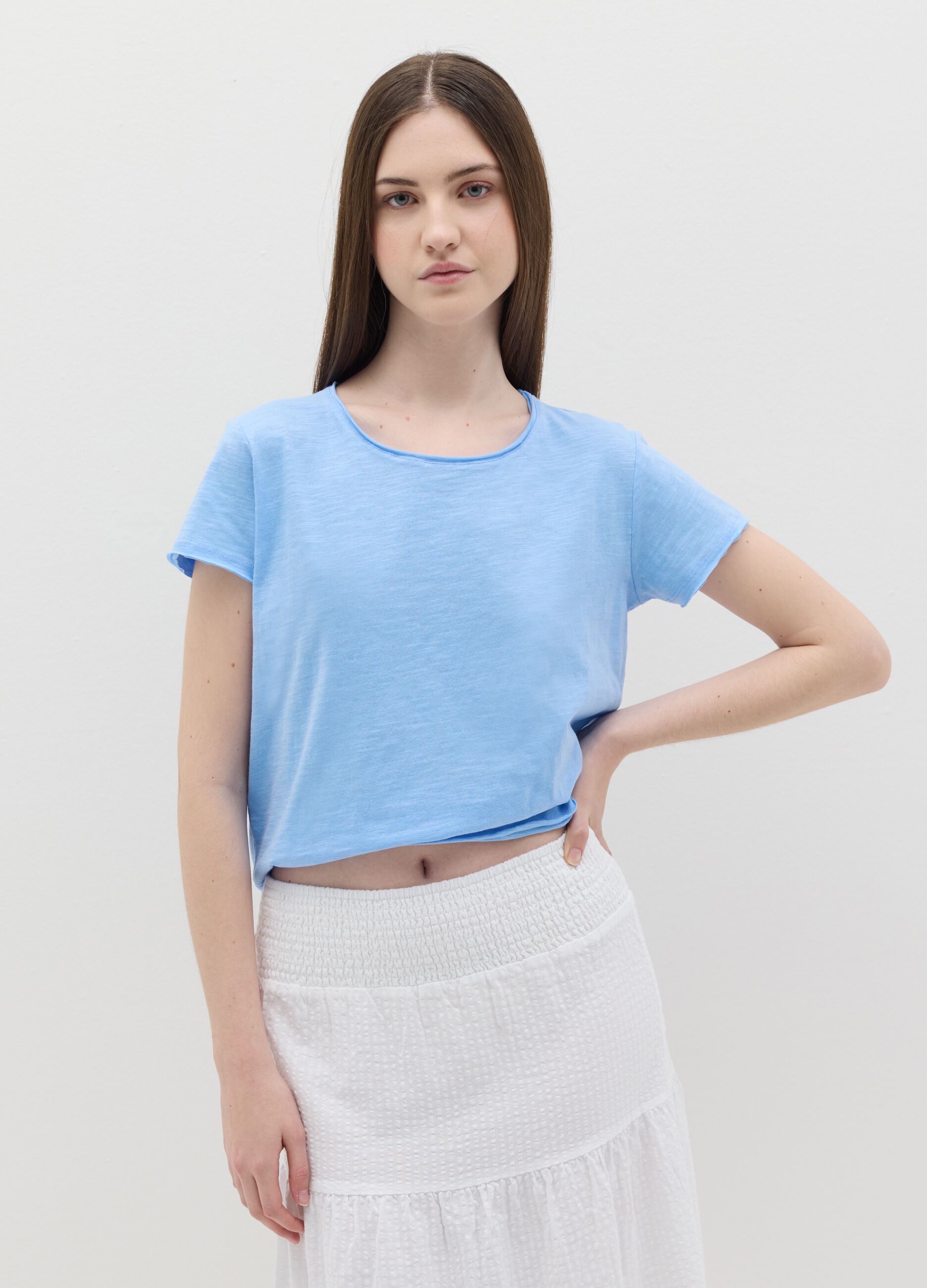 Slub jersey T-shirt