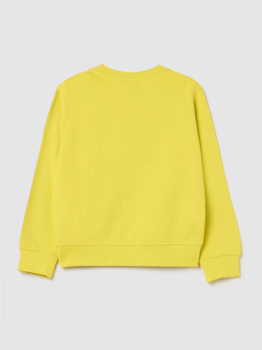French Terry sweatshirt with skater monster print_1