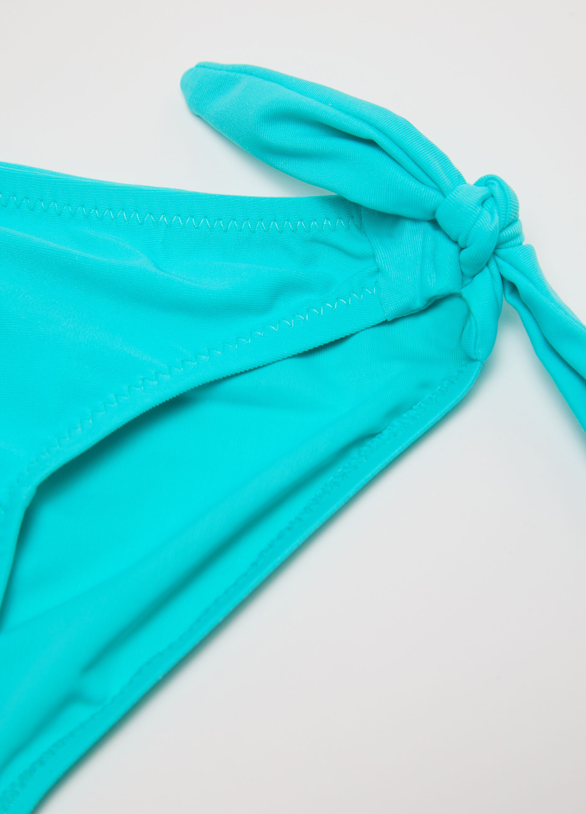 Girls’ bikini in multicoloured stretch fabric