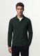 Grey regular-fit long-sleeve stretch cotton polo_0
