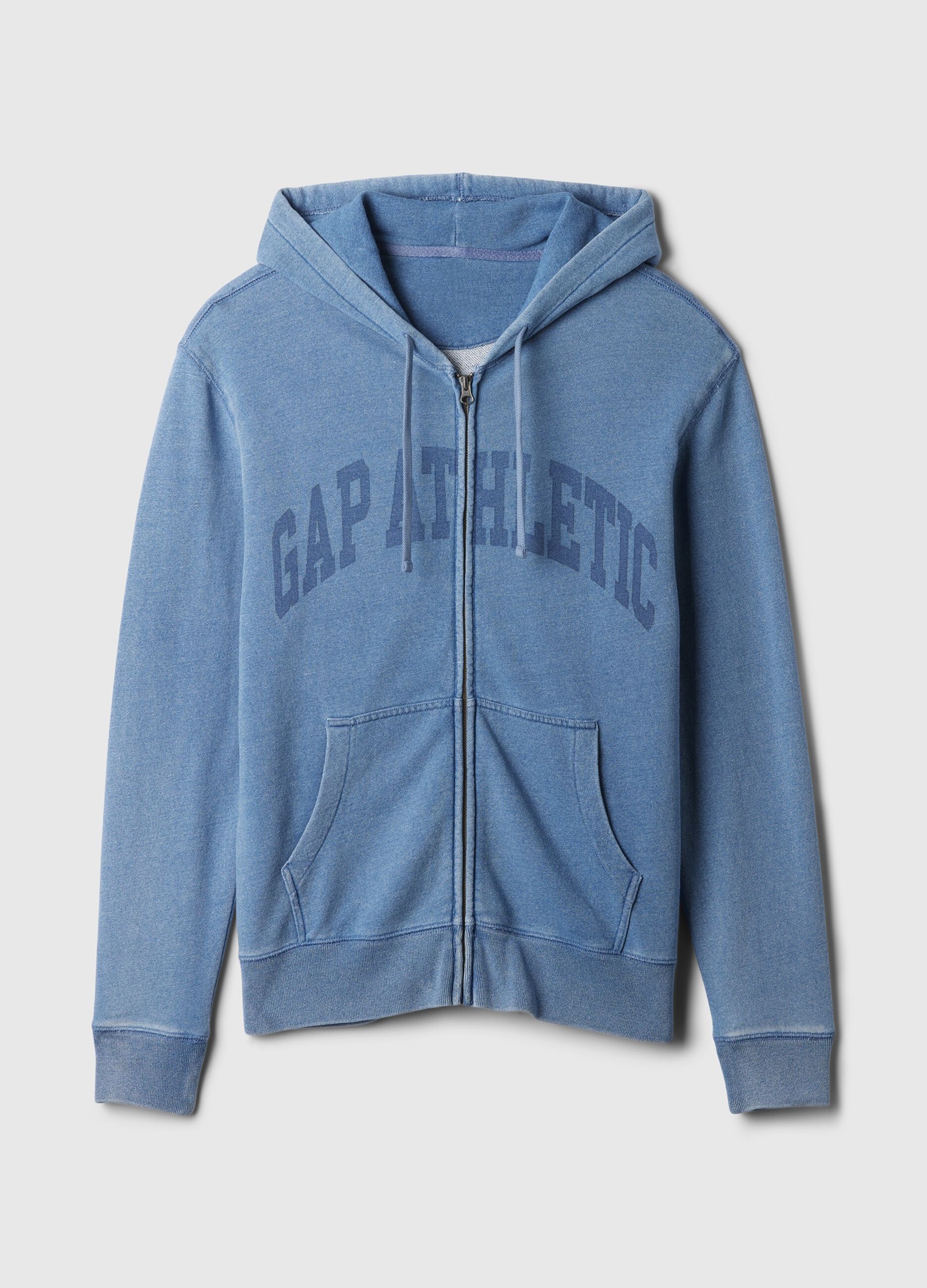Full-zip sweatshirt with Athletics logo print