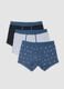 3-pack of blue organic stretch cotton jersey boxer shorts_0