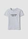 Girls&rsquo; grey organic cotton short-sleeve T-shirt, regular fit_3