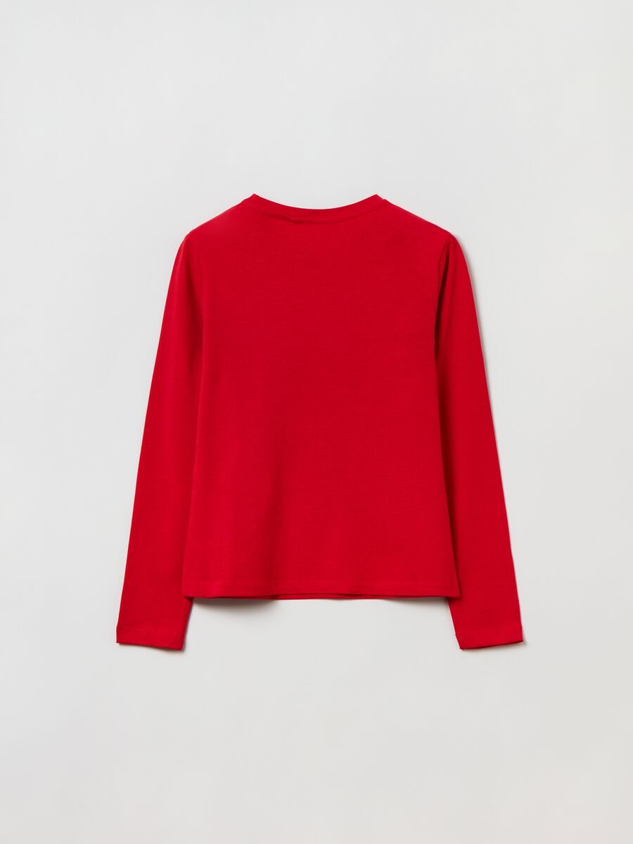T-shirt a maniche lunghe con stampa_1