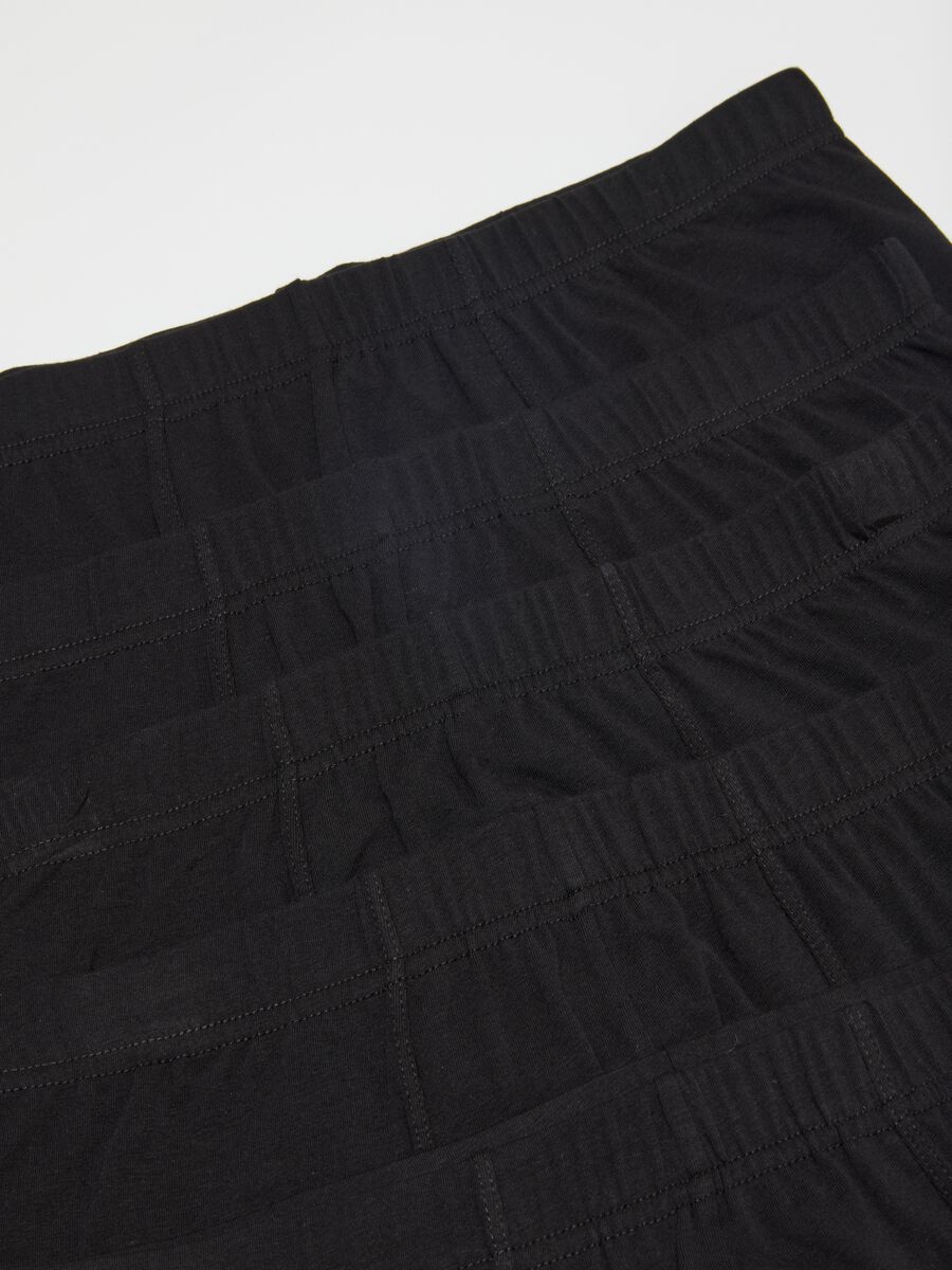 Multipack of black stretch cotton boxers with regular fit_5