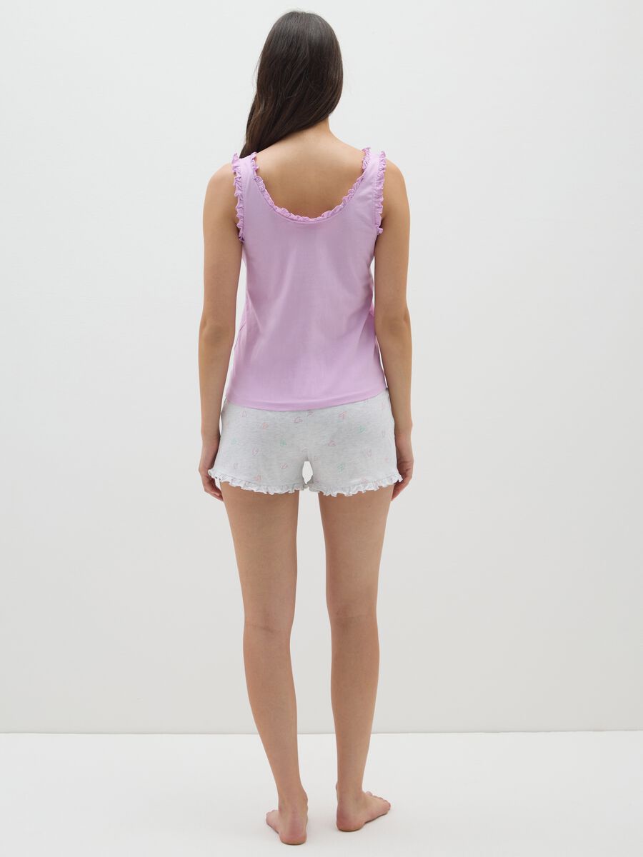 Pigiama da donna in puro cotone multicolor regular fit_3