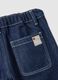 Blue pure cotton regular fit trousers for boys_3