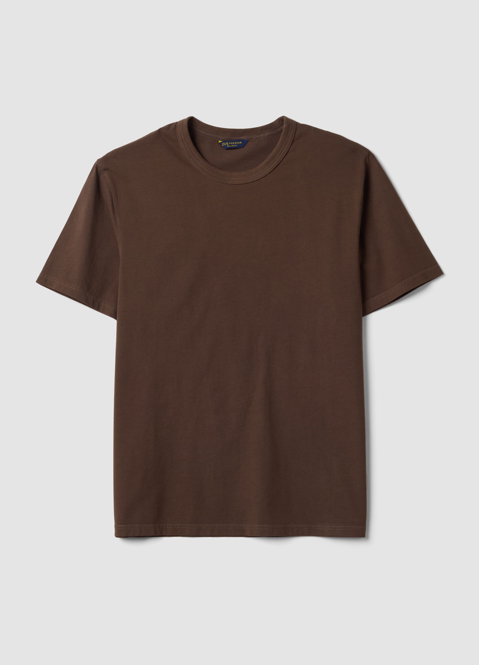 Brown pure cotton T-shirt