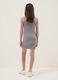 Girls&rsquo; fitted sleeveless dress in grey stretch cotton_1