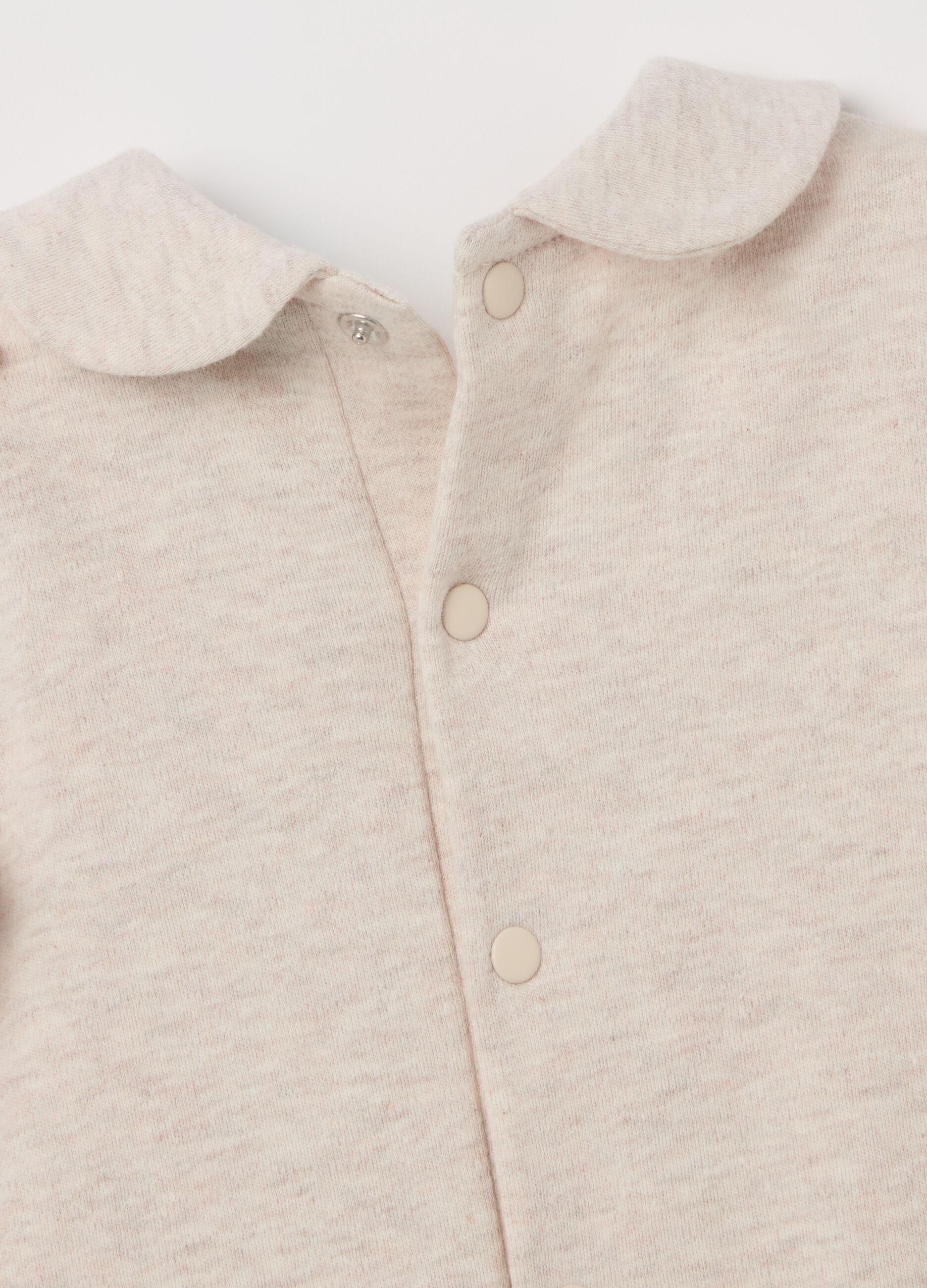 Tutina in cotone con piedini ricamo Winnie the Pooh 