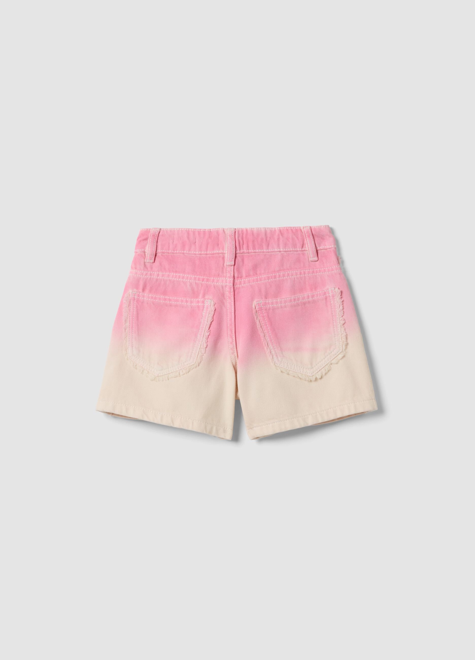Girls&rsquo; multicolour pure cotton shorts, regular fit