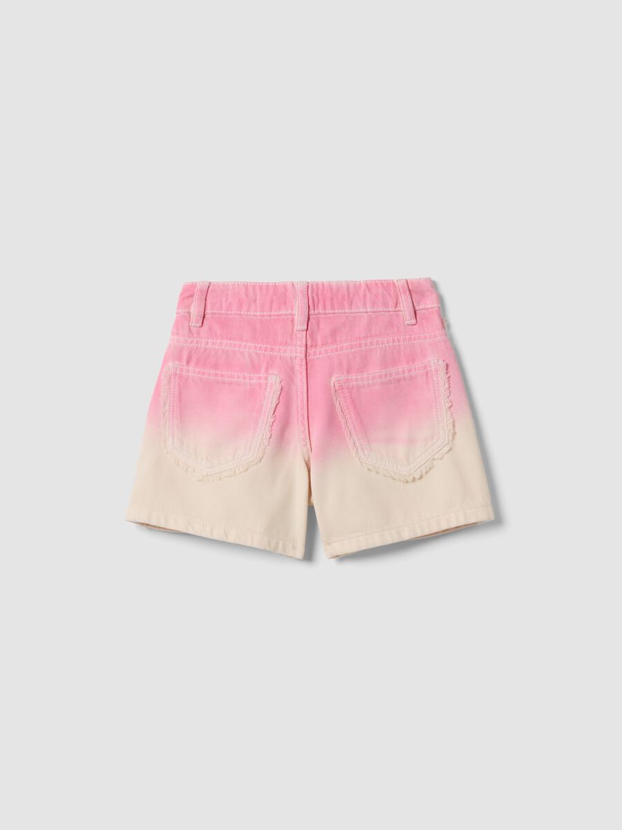 Girls&rsquo; multicolour pure cotton shorts, regular fit_4