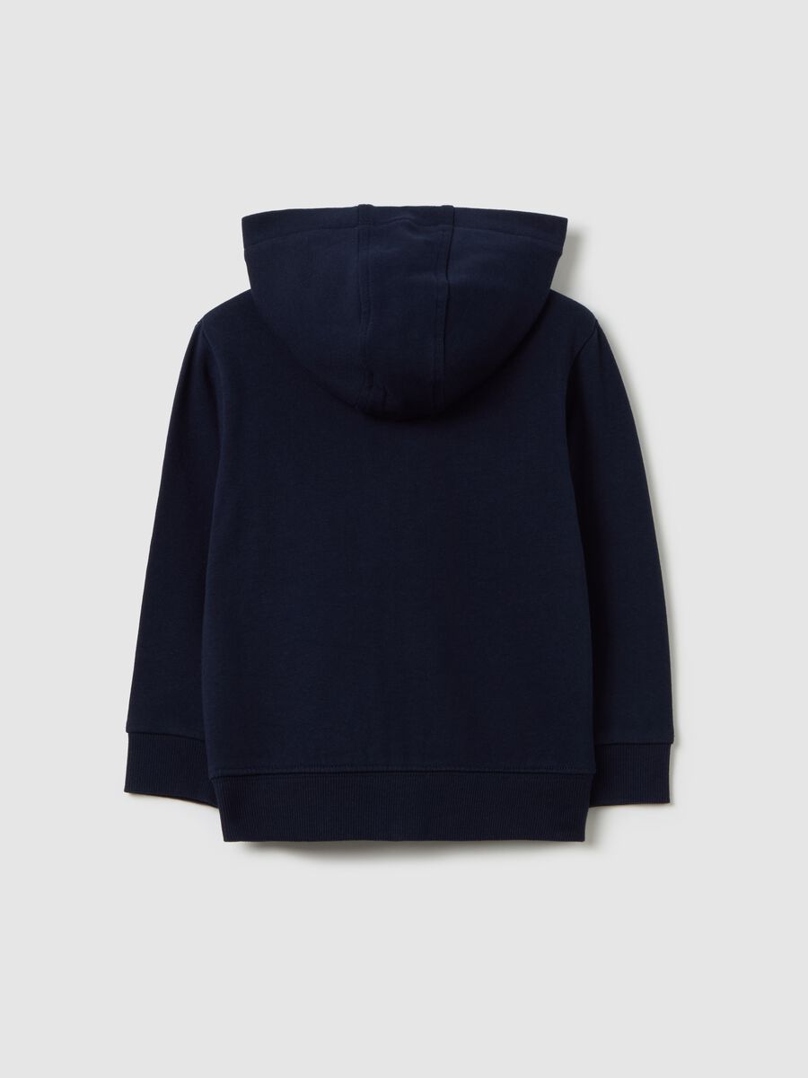Full-zip sweatshirt in French terry with hood_1