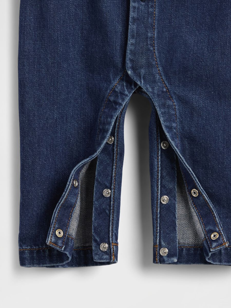 Blue Cotton Babygrow_3