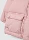 Pink The Iconic Puffer Hooded Down Jacket for Girls_3