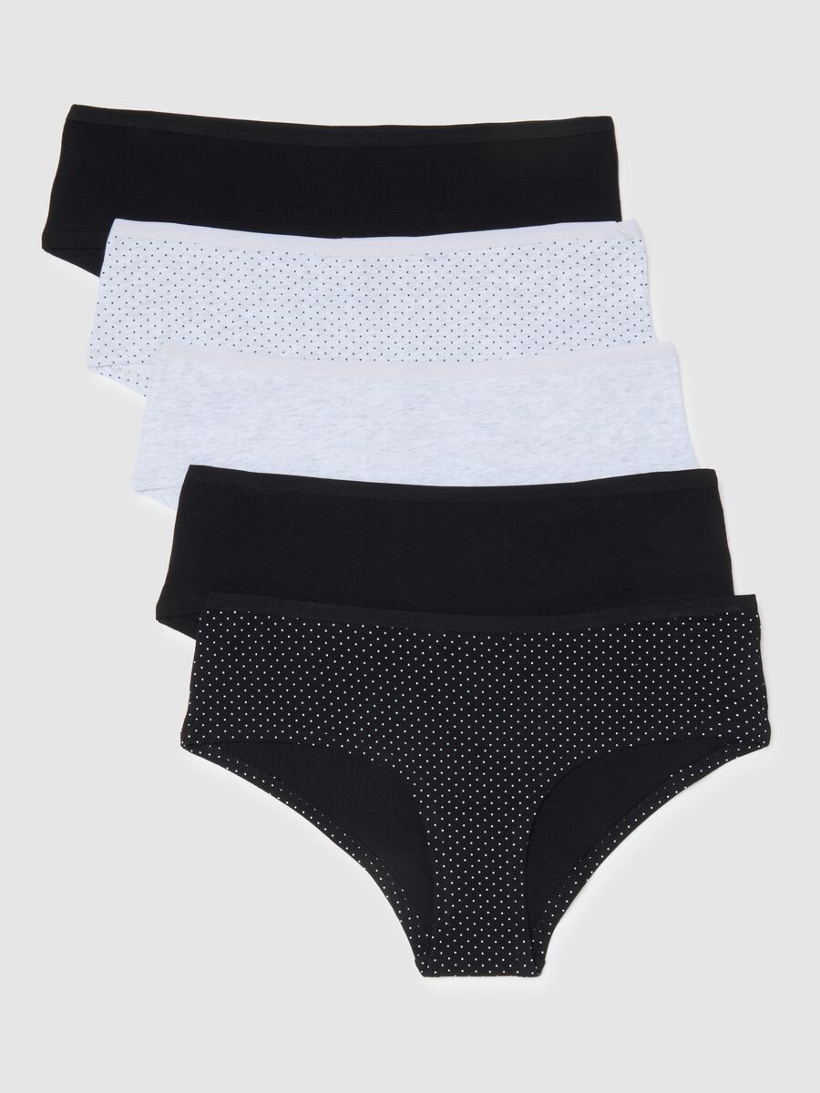 Multipack of stretchy cotton multicolour briefs in regular fit_0