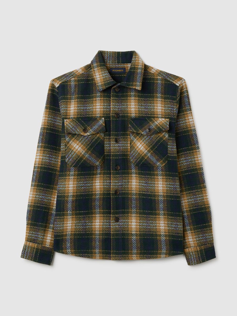 Multicolour Checked Oversized Shirt_0