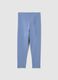 Girls' Blue Stretch Cotton Leggings_1