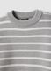 Grey striped viscose-blend crew-neck jumper_4