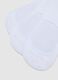 White Invisible Cotton Blend Socks Tripack_2
