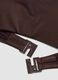 Brown stretch bikini top with straps_1