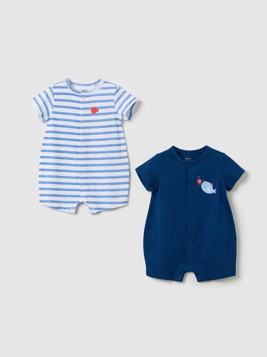 Fagottino Baby Cotton Short Rompers_0