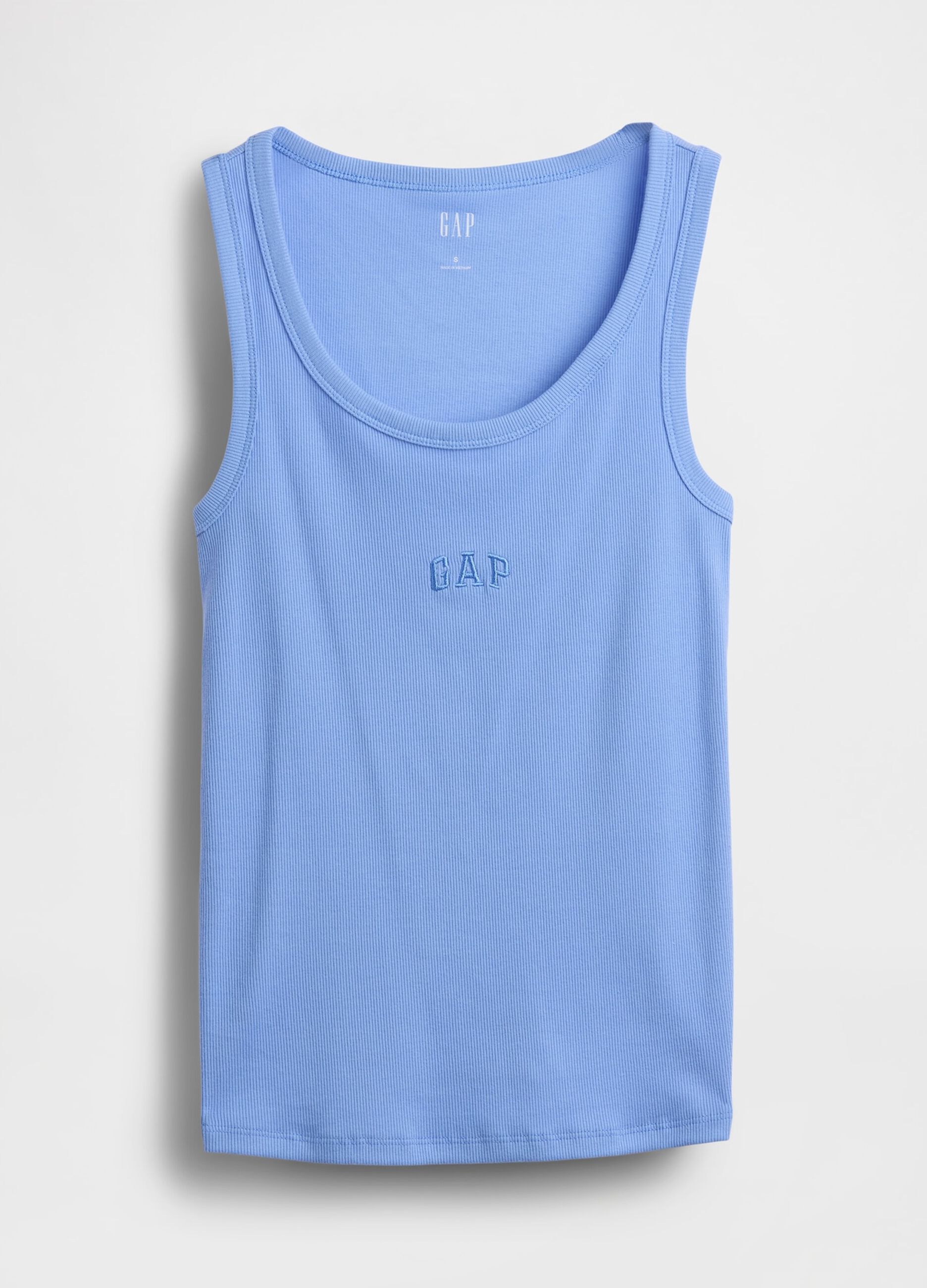 Stretch cotton tank top