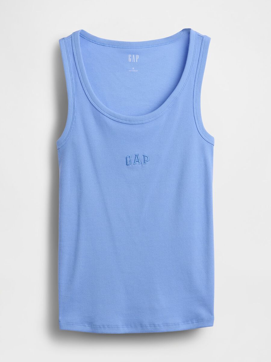 Stretch cotton tank top_4