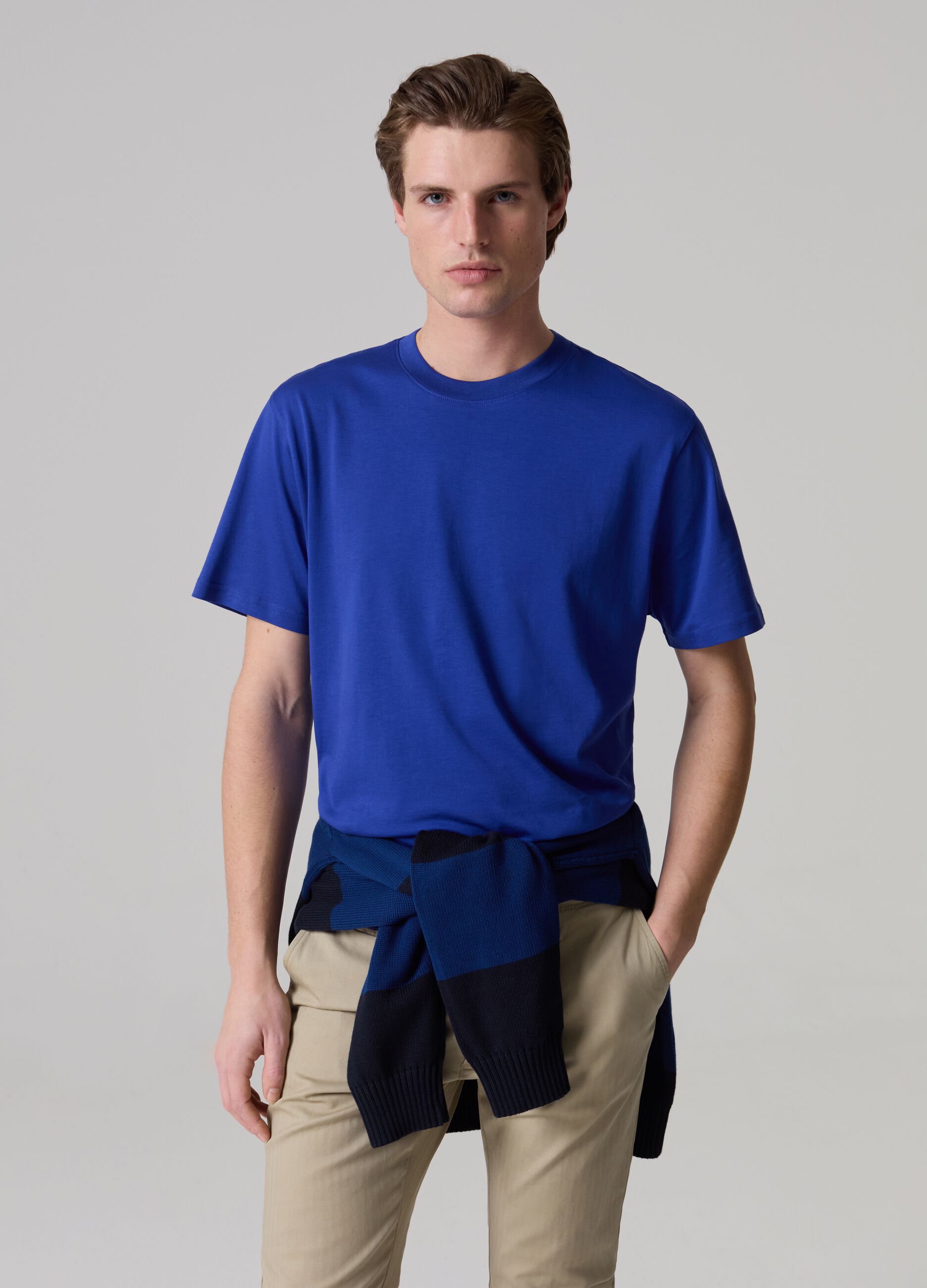 T-shirt girocollo in cotone Supima