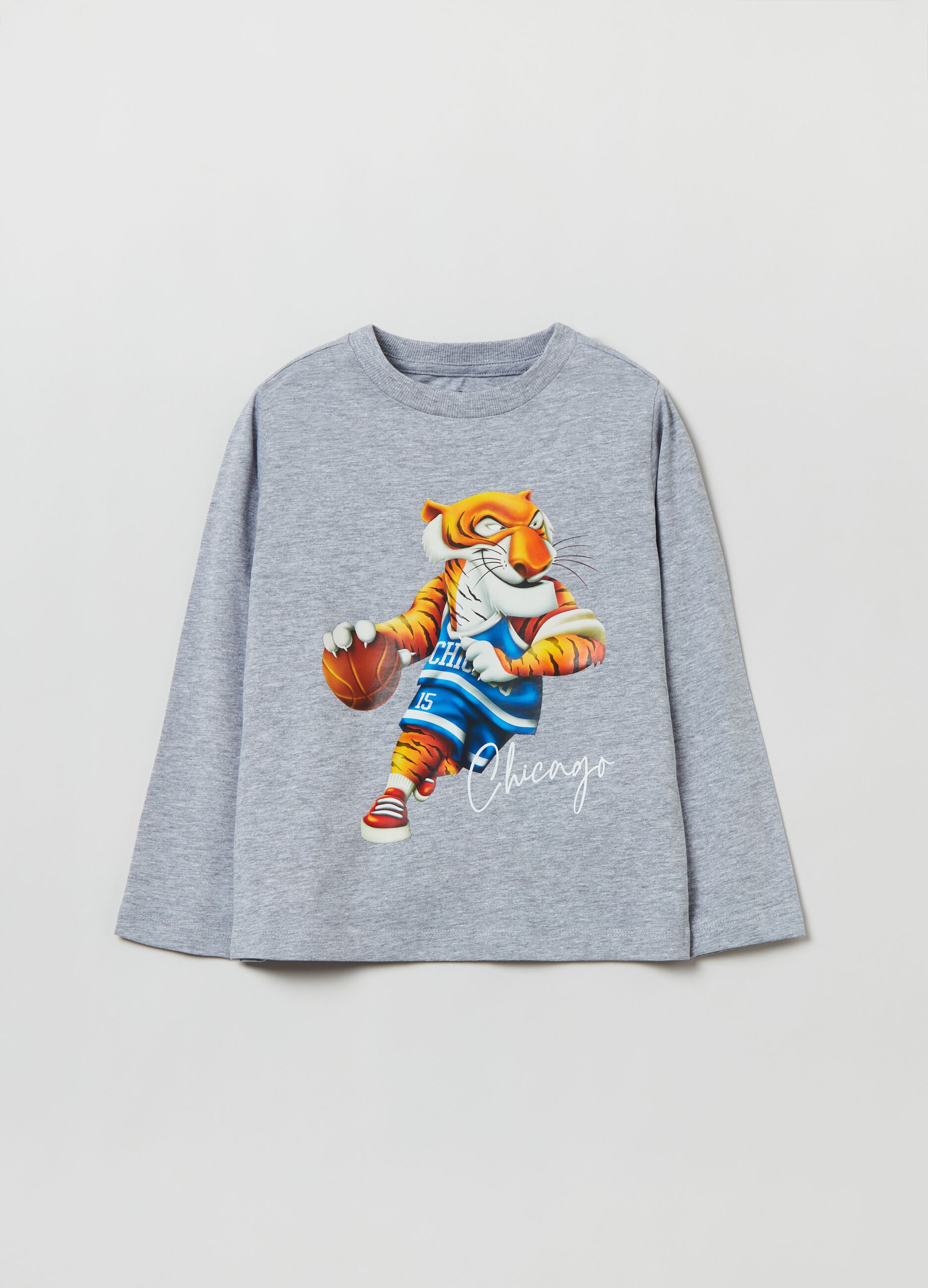T-shirt a maniche lunghe con stampa