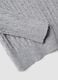 Maglia grigia in misto viscosa a trecce regular fit_1