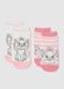 Two-pack baby girl cotton blend multicolour stretch socks_0