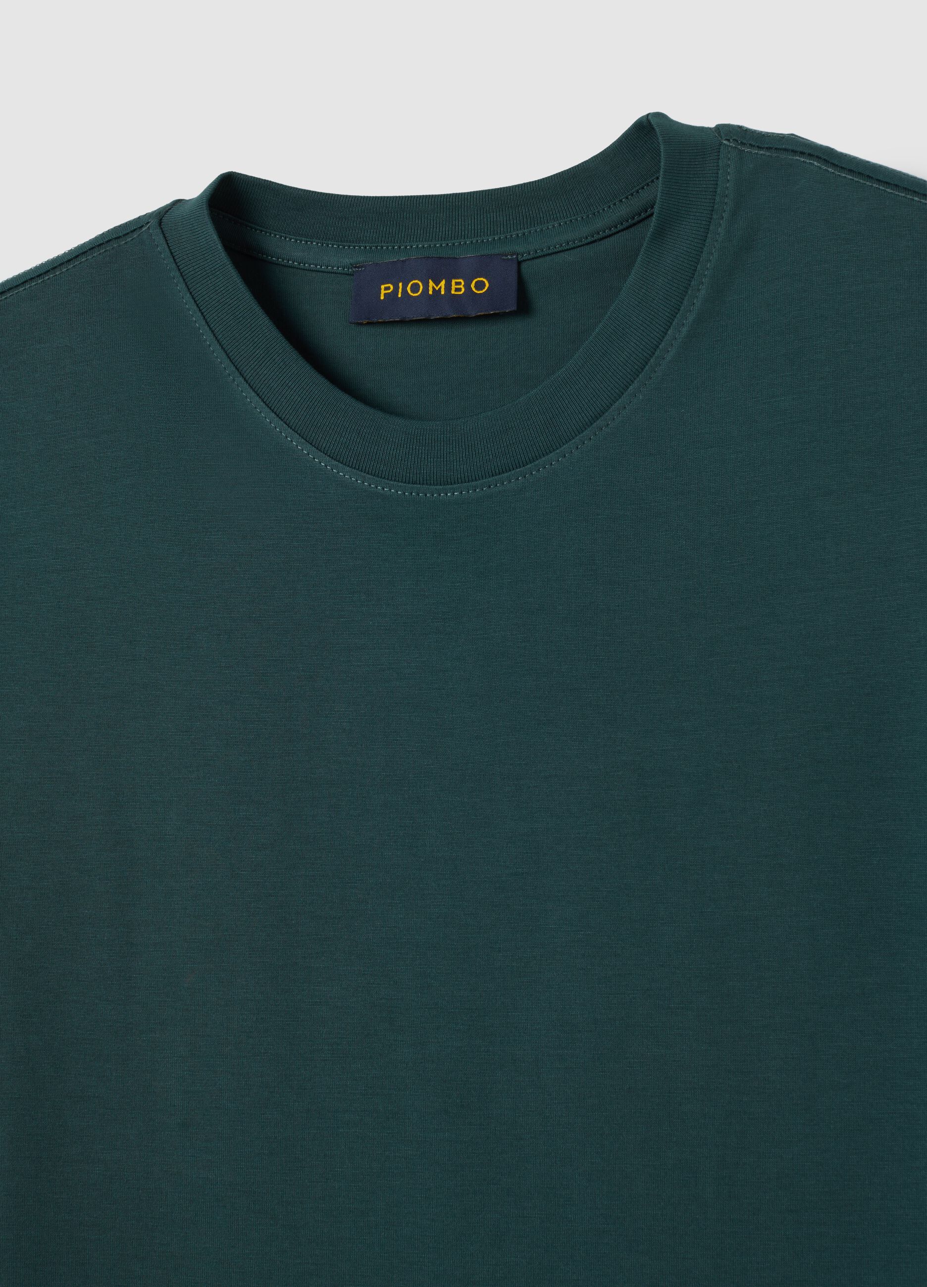 T-shirt in puro cotone verde