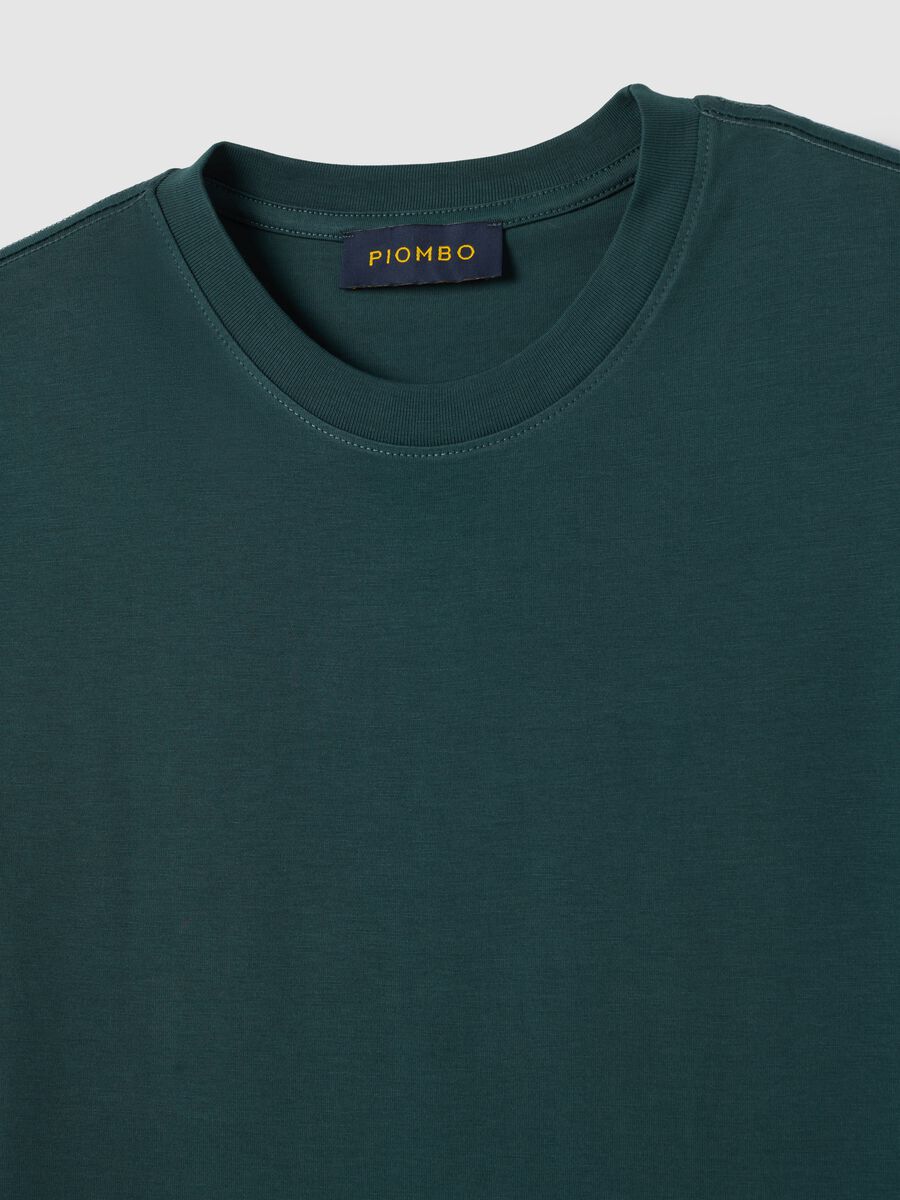 T-shirt in puro cotone verde_1