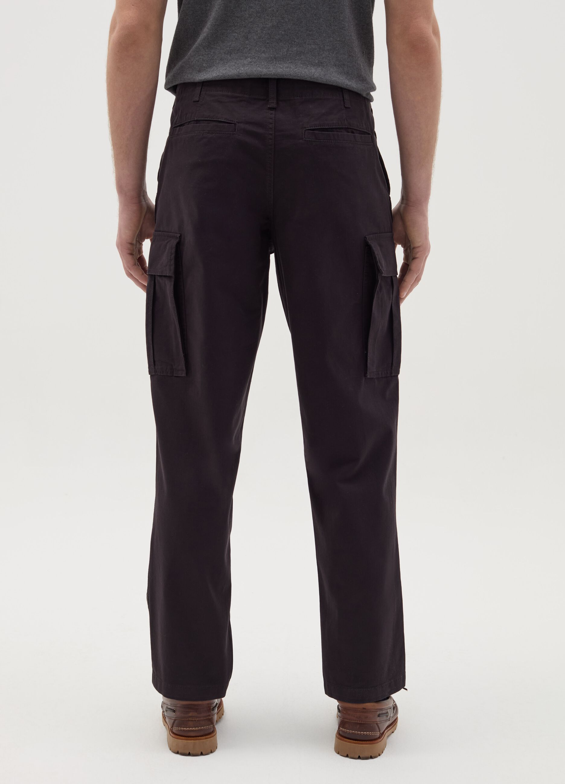 Pantalone cargo con coulisse interna