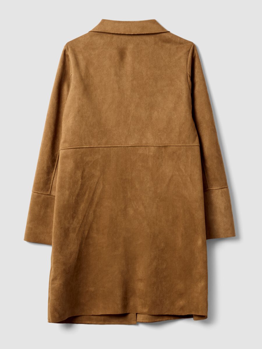 Brown Ultralight regular-fit jacket with lapels and two pockets_2