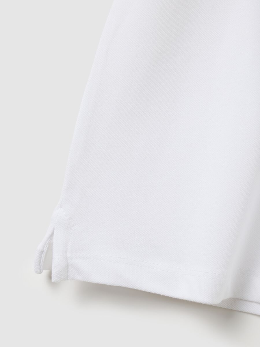 Men's white regular fit stretch cotton t-shirt_5