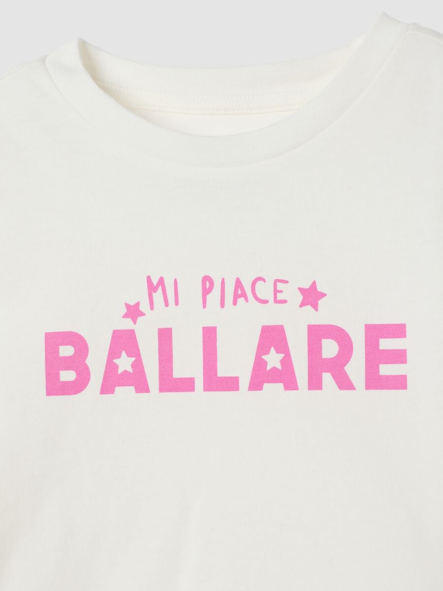 T-shirt bianca in puro cotone organico con girocollo_2