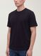 Black pure cotton crew-neck T-shirt with a relaxed fit_1