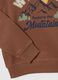 Kids' oversized pure brown cotton sweatshirt_2