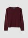 Purple long-sleeved crew-neck top_4