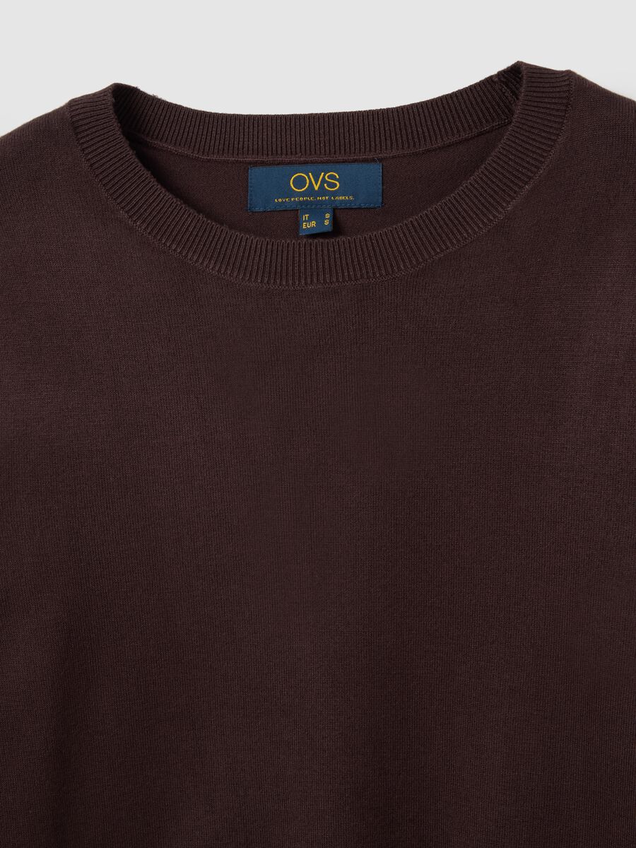 Blue jumper with round neck_1