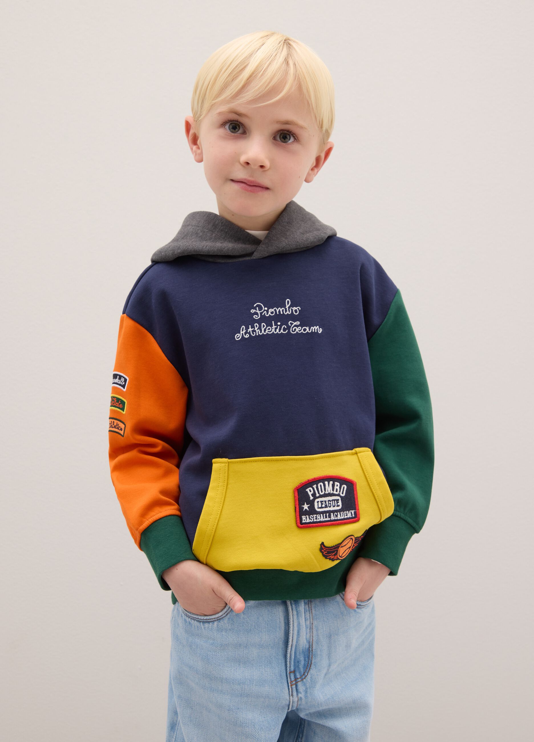Child's multicolour cotton blend sweatshirt regular fit