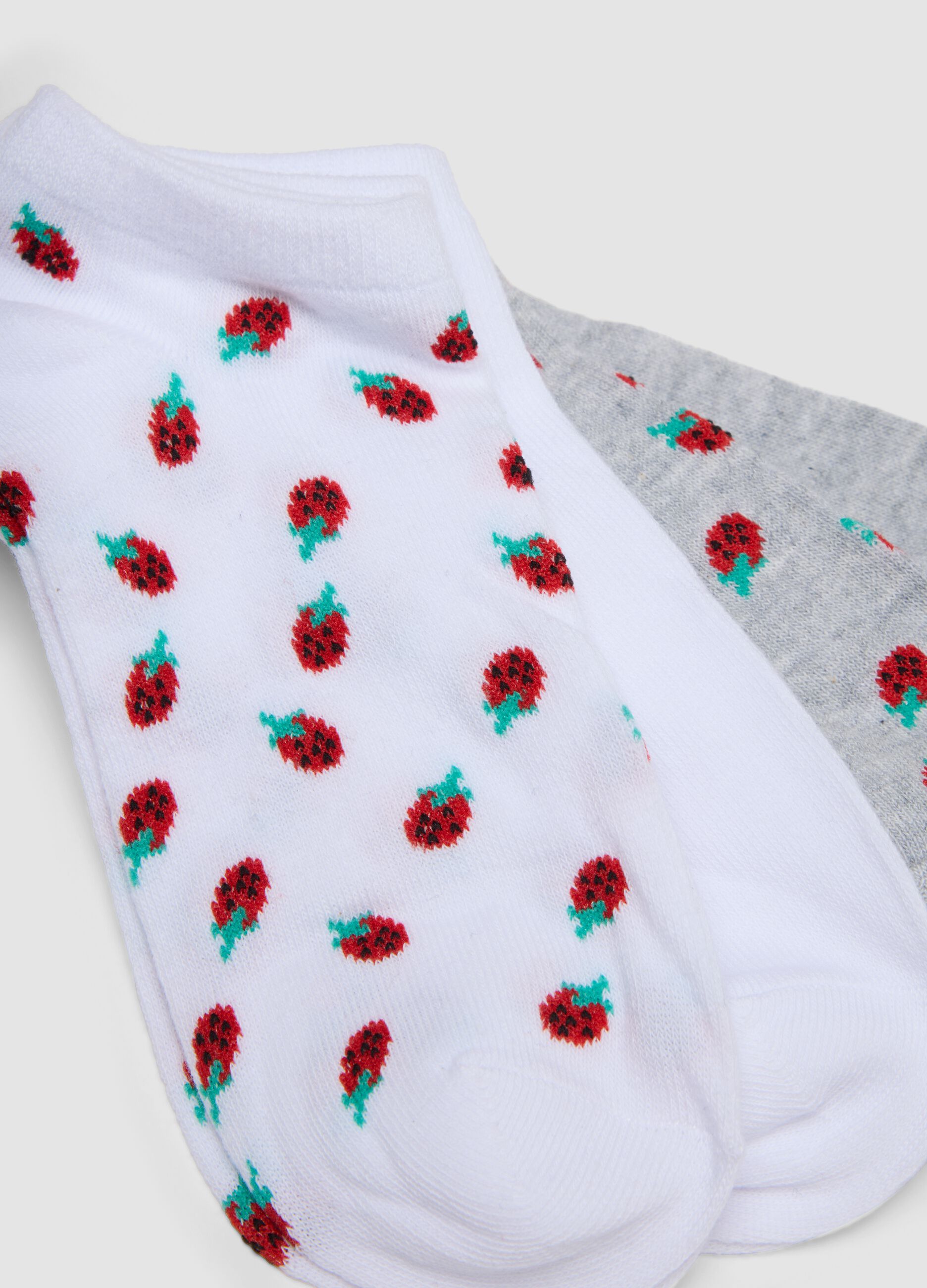 Seven-pack of multicolour organic cotton ankle socks